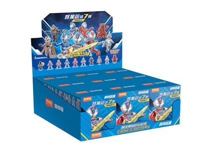 Blokees Ultraman Фигурки 07 Версия Оригинальные Сборные Модели Строительный Блок Мультяшный Шкатулка