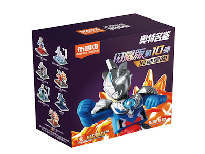 Blokees Ultraman Фигурки Блестящие,10 Версии,Оригинальные Сборные Модели,Строительные Блоки,Мультяшная Игрушка,Слепая Коробка