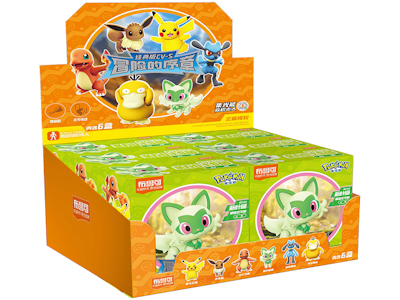 Blokees Pokemon Фигурки Классическая Версия S-sprigatto Оригинальные Подлинные Сборные Модели Конструктор Мужской Игрушечный Слепой Ящик
