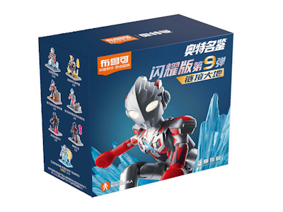Blokees Ultraman Фигурки Сверкающие,Версия 09,Оригинальные Подлинные Сборные Модели,Строительные Блоки,Мультяшная Игрушка,Слепая Коробка