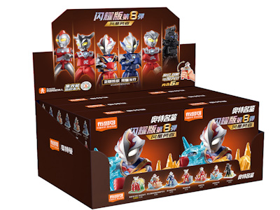 Blokees Ultraman Фигурки Сверкающие,Версия 08,Оригинальные Подлинные Сборные Модели,Строительные Блоки,Мультяшная Игрушка,Слепая Коробка